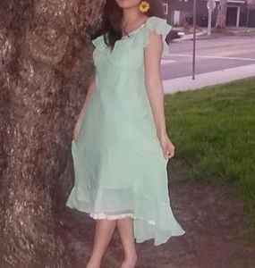 *FREE* Mint Green Silk BCBG Dress